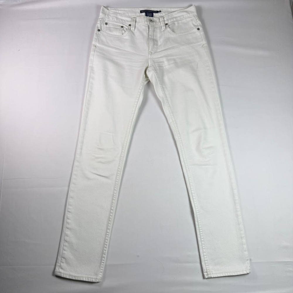 Ralph Lauren Sport Thompson 650 White Slim Jeans Womens 28 Stretch Denim